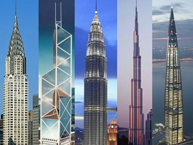全球300米以上高楼最多的城市(全国高楼前100排行)