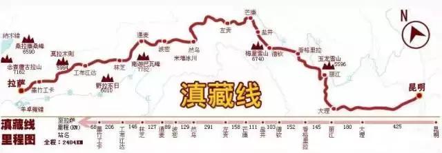 滇藏线全程线路详细路线图(男不入川女不进藏原因)