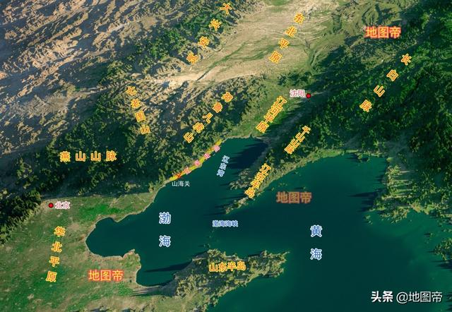 山海关在哪个省离北京多远(河北省地图)